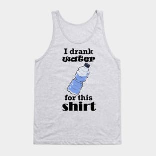 Water (Black) Tank Top